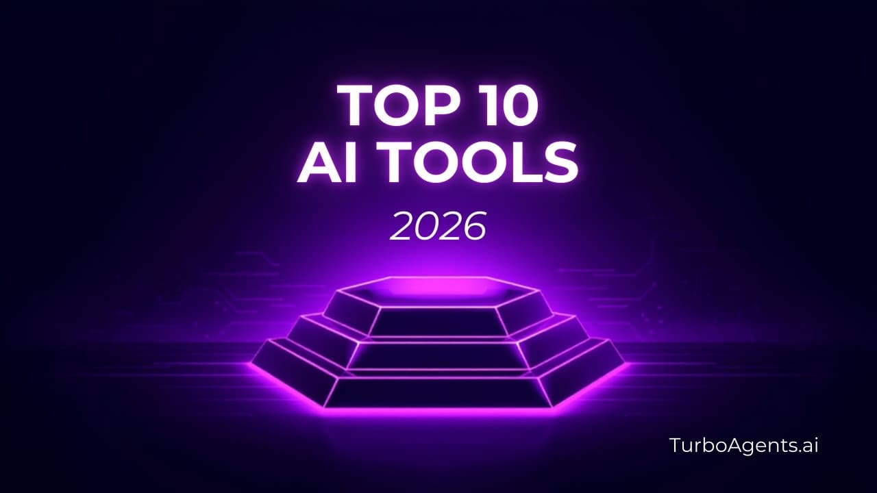 Futuristic ranking podium design comparing best AI marketing tools and platforms in 2026